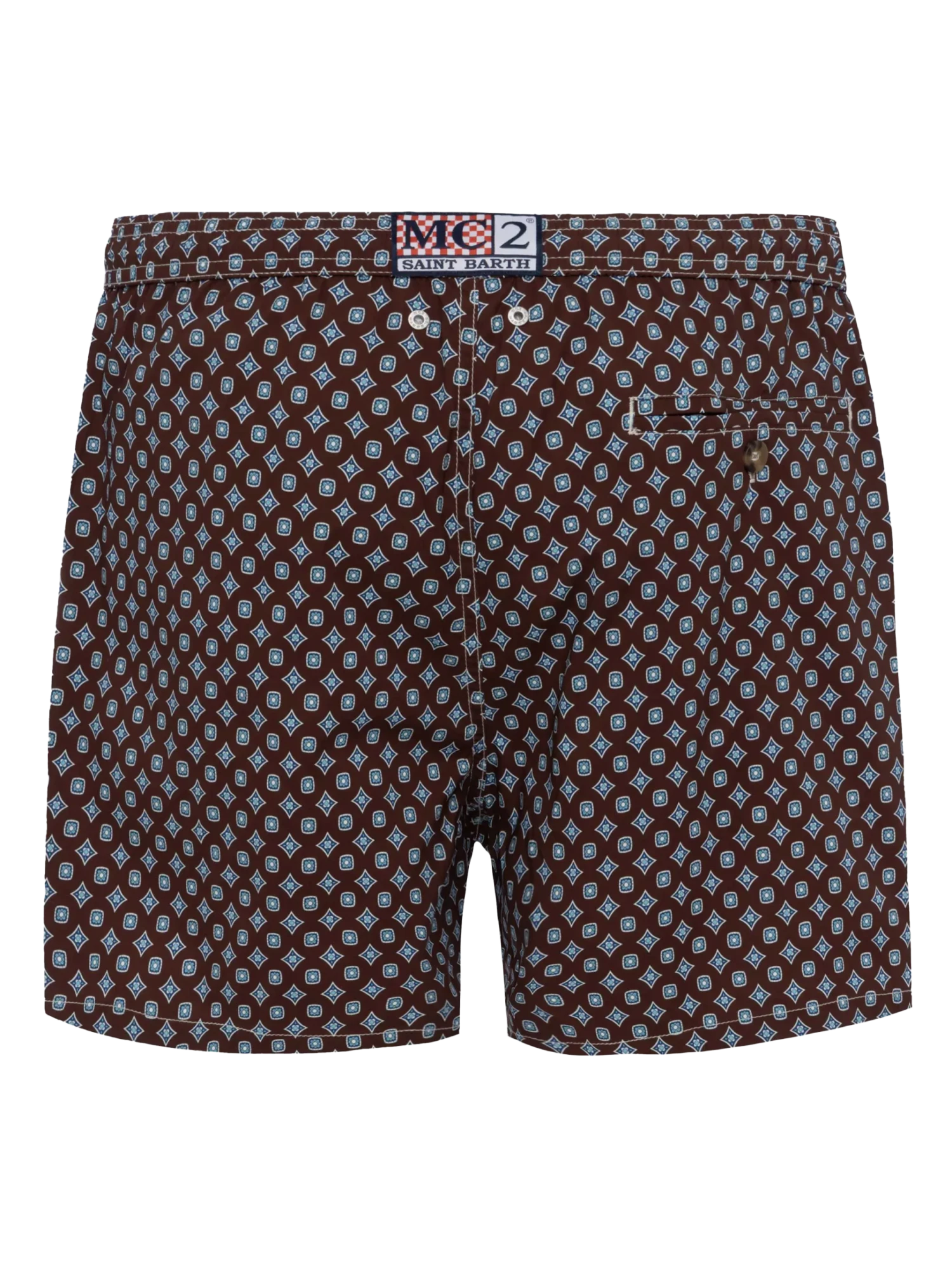 MC2 Saint Barth Comfort Light Swim Shorts With Tie Print 5 MC2 Saint Barth Comfort Light Swim Shorts With Tie Print - Image 3