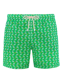 MC2 Saint Barth Man Lightweight Fabric Swim-shorts Lighting Micro Fantasy With Tennis Print