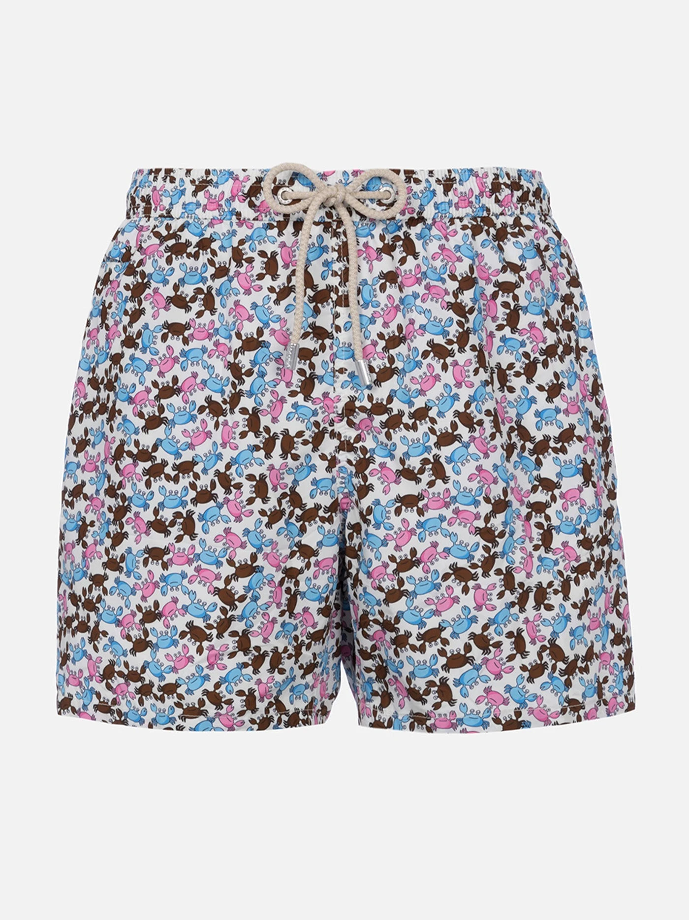 MC2 Saint Barth Man Lightweight Fabric Swim-shorts Lighting Micro Fantasy With Crabs Print 3 MC2 Saint Barth Man Lightweight Fabric Swim-shorts Lighting Micro Fantasy With Crabs Print