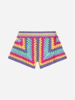 Alternative view of MC2 Saint Barth Girl Crochet Shorts