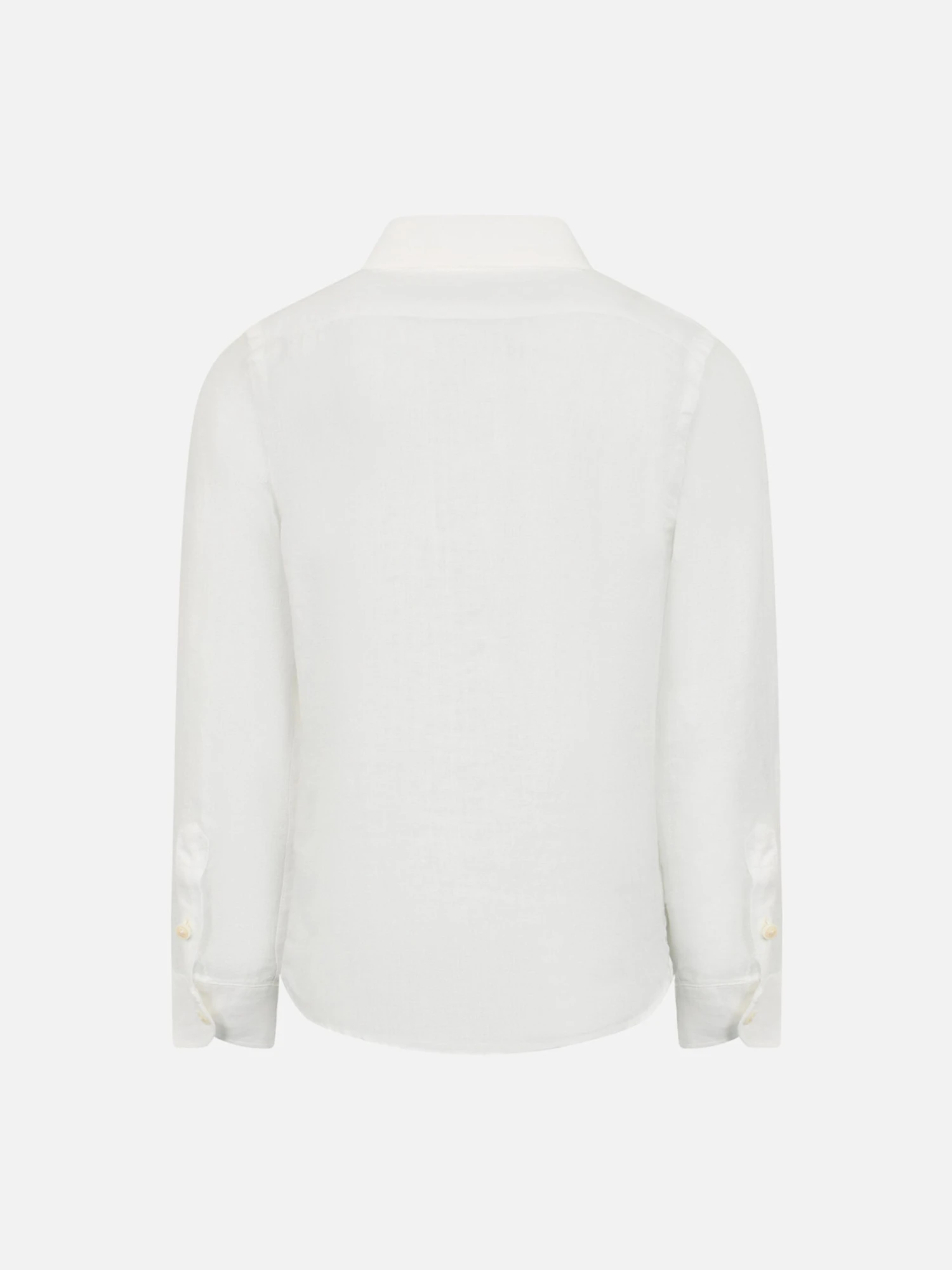 MC2 Saint Barth Kid White Linen Shirt Agnes 4 MC2 Saint Barth Kid White Linen Shirt Agnes - Image 2