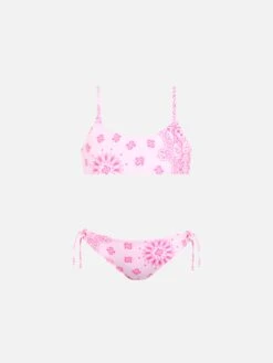MC2 Saint Barth Girl Pink Bandanna Bralette Bikini Jaiden