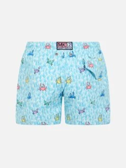 Alternative view of MC2 Saint Barth Boy Comfort Light Swim Shorts With Crabs Print