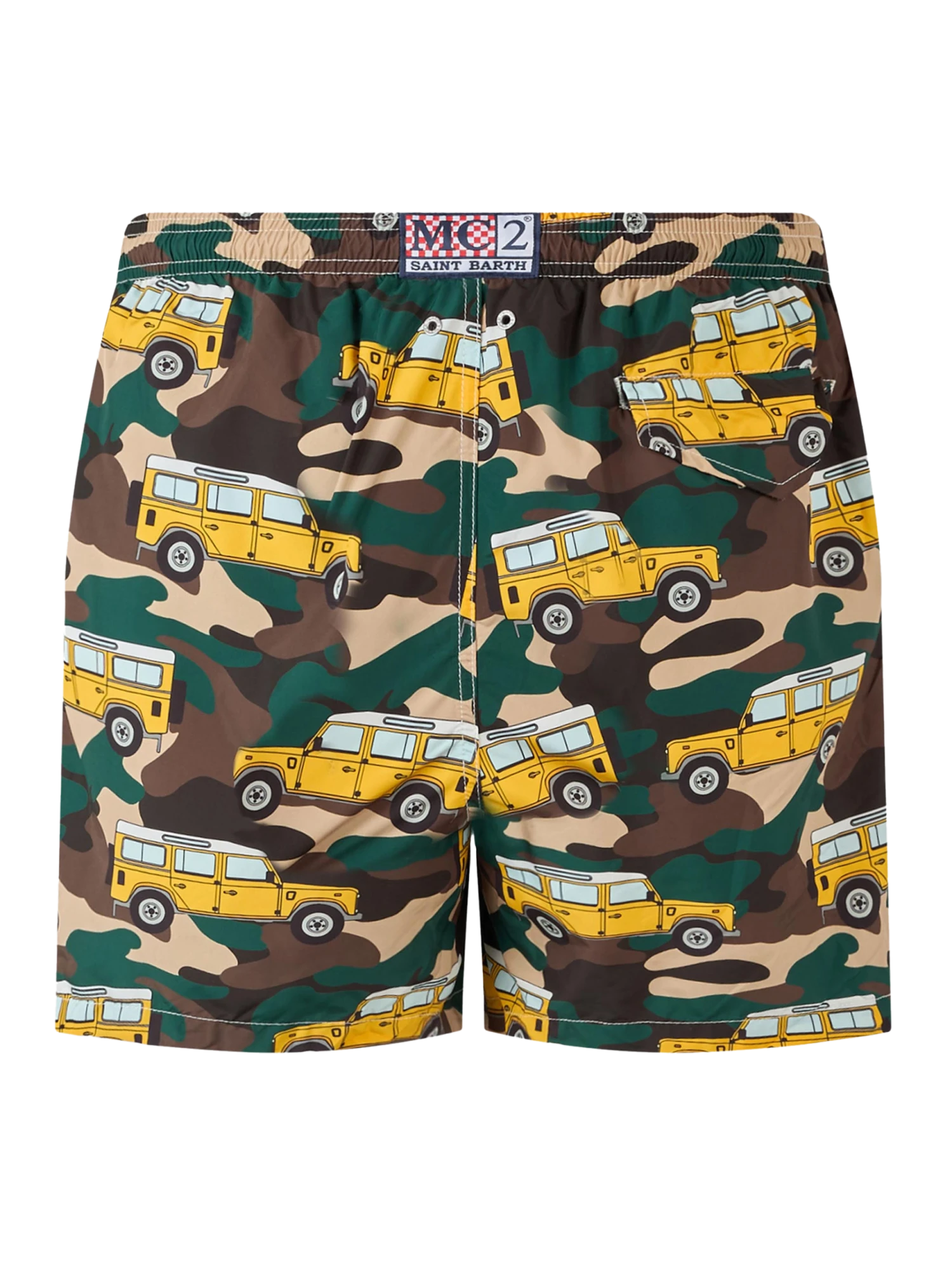 MC2 Saint Barth Man Lightweight Fabric Swim-shorts Lighting With Off-road Car Print 4 MC2 Saint Barth Man Lightweight Fabric Swim-shorts Lighting With Off-road Car Print - Image 2