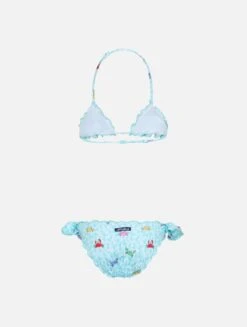 Alternative view of MC2 Saint Barth Girl Classic Triangle Bikini Cris With Crabs Print