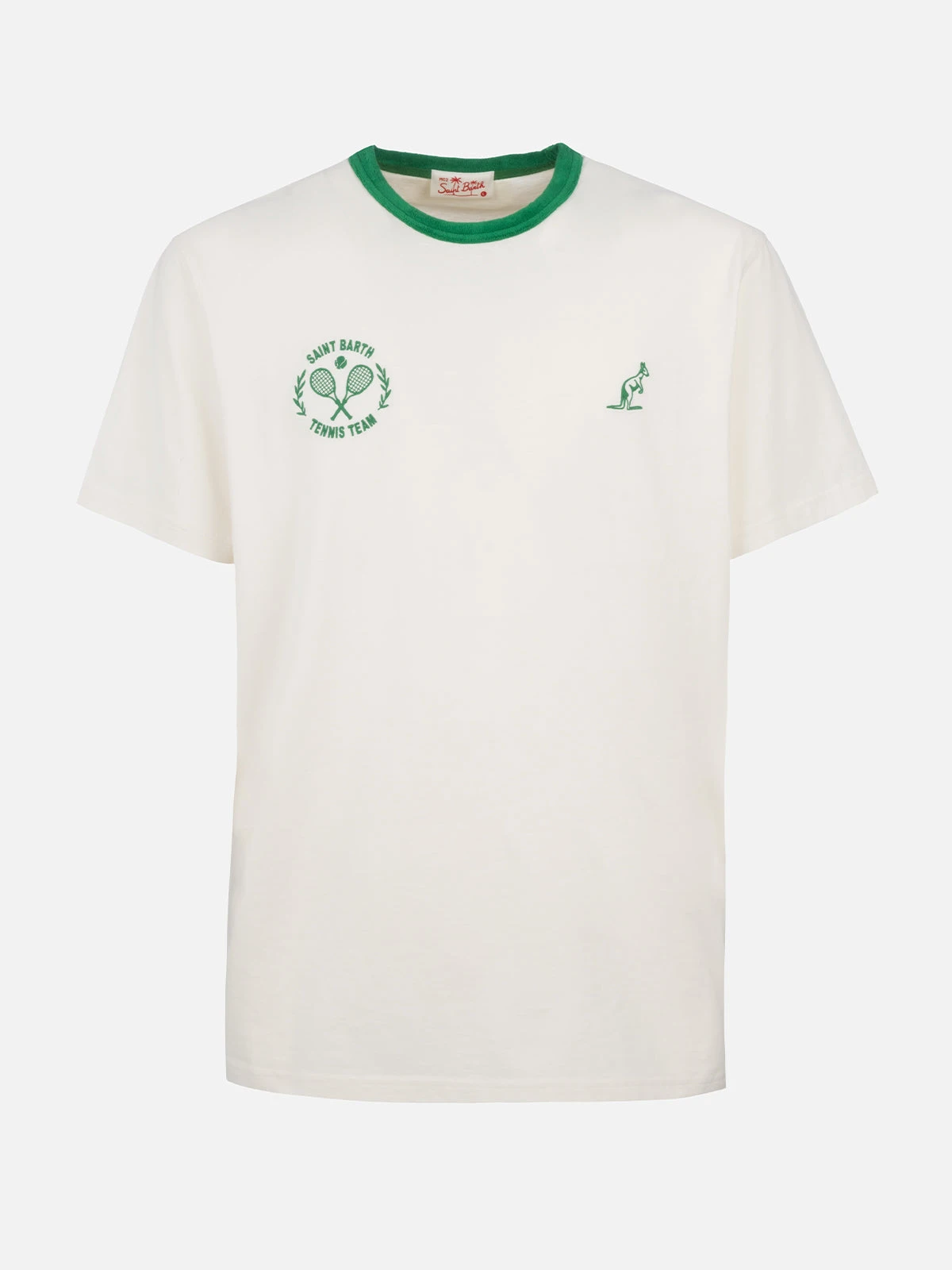 MC2 Saint Barth Man White Cotton T-shirt Dover With Australian Embroidery | AUSTRALIAN BRAND SPECIAL EDITION 6 MC2 Saint Barth Man White Cotton T-shirt Dover With Australian Embroidery | AUSTRALIAN BRAND SPECIAL EDITION - Image 4