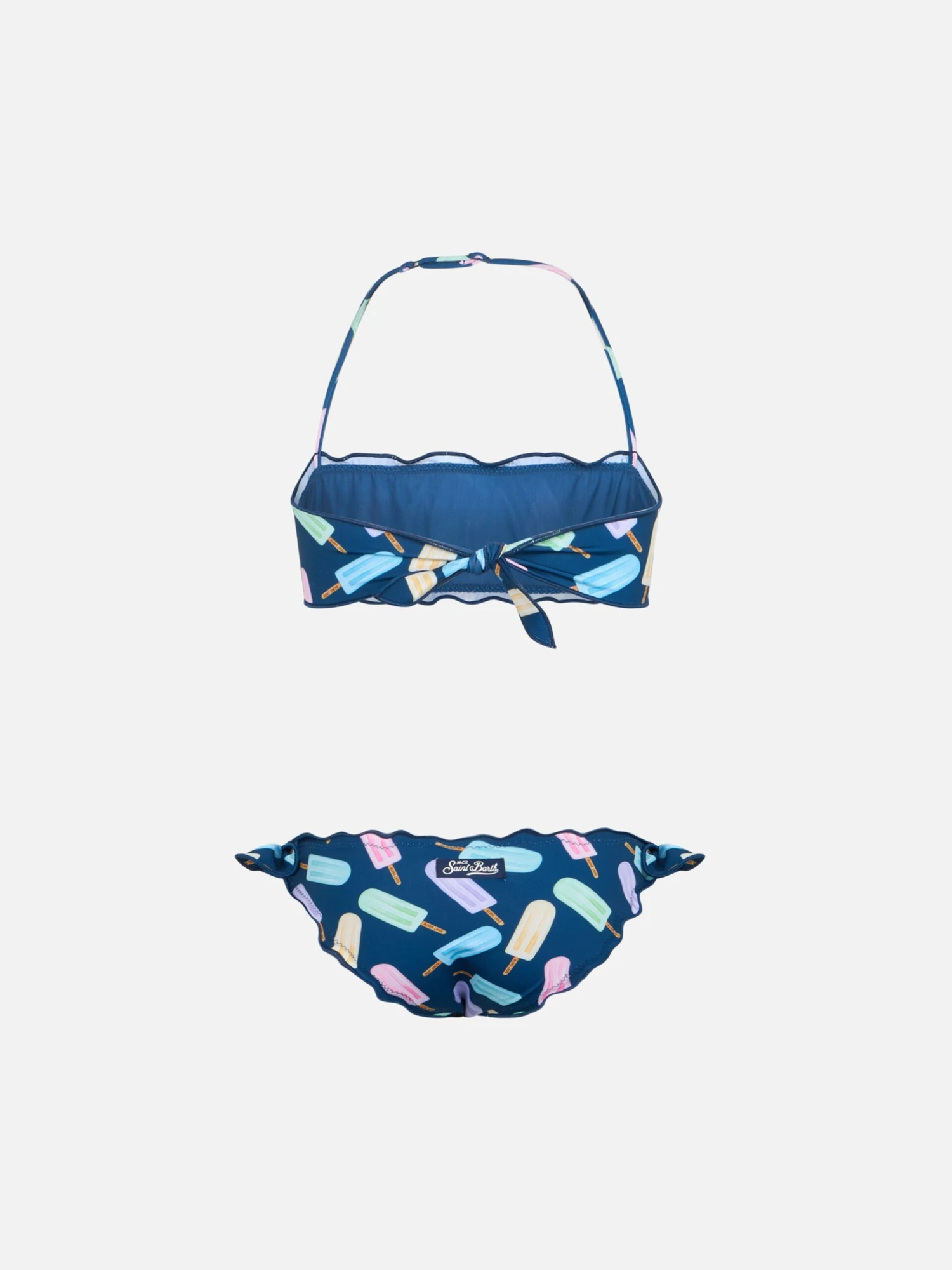 MC2 Saint Barth Girl Classic Bandeau Bikini Emy With Popsicles Print 4 MC2 Saint Barth Girl Classic Bandeau Bikini Emy With Popsicles Print - Image 2
