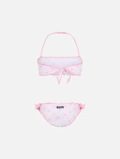 Alternative view of MC2 Saint Barth Girl Classic Bandeau Bikini Emy With Daisy Embroidery