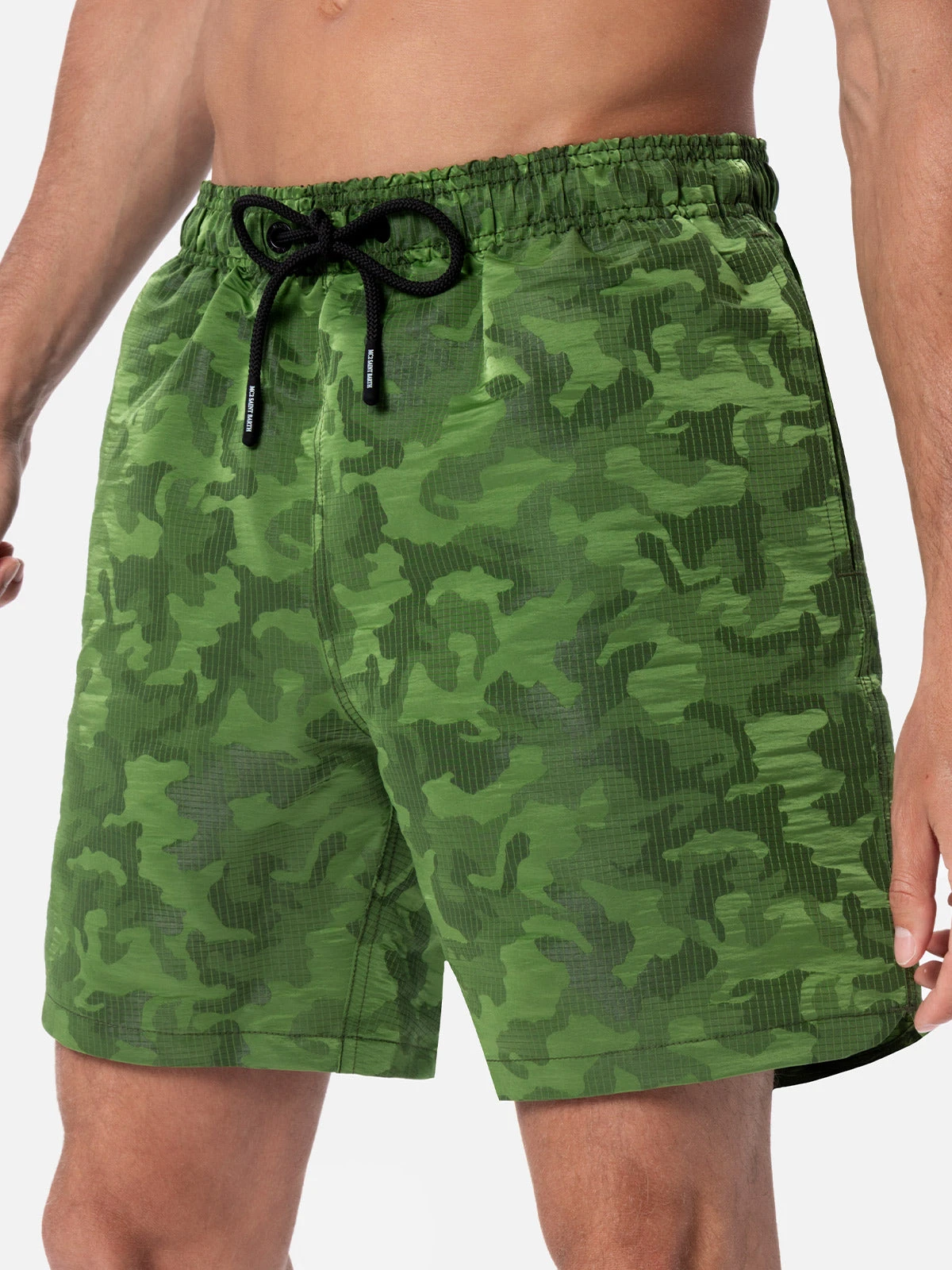 MC2 Saint Barth Man Ripstop Fabric Swim Shorts Harbour The Riviera With Camo Jacquard 6 MC2 Saint Barth Man Ripstop Fabric Swim Shorts Harbour The Riviera With Camo Jacquard - Image 4