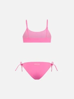 Front Page 13 Alternative view of MC2 Saint Barth Girl Pink Bralette Bikini Jaiden With Rhinestone