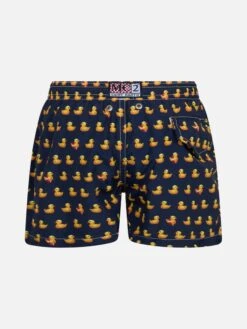 Alternative view of MC2 Saint Barth Jean Lighting Lightweight Fabric Swim Shorts With Ducky Print