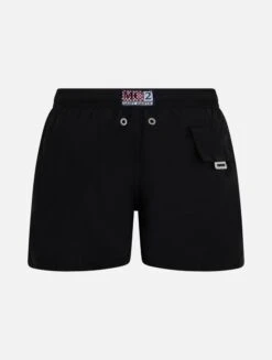 Alternative view of MC2 Saint Barth Boy Lightweight Fabric Black Swim Shorts Jean Lighting Pantone | PANTONE® SPECIAL EDITION