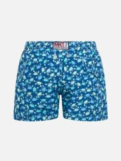 Alternative view of MC2 Saint Barth Boy Lightweight Fabric Swim-shorts Jean Lighting 70 With Crabs Print