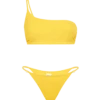 MC2 Saint Barth Woman Yellow One Shoulder Bralette Bikini 2 MC2 Saint Barth Woman Yellow One Shoulder Bralette Bikini -MC2 Saint Barth Store JOD0001 RIBZU woman one shoulder yellow ribbed bikini 3