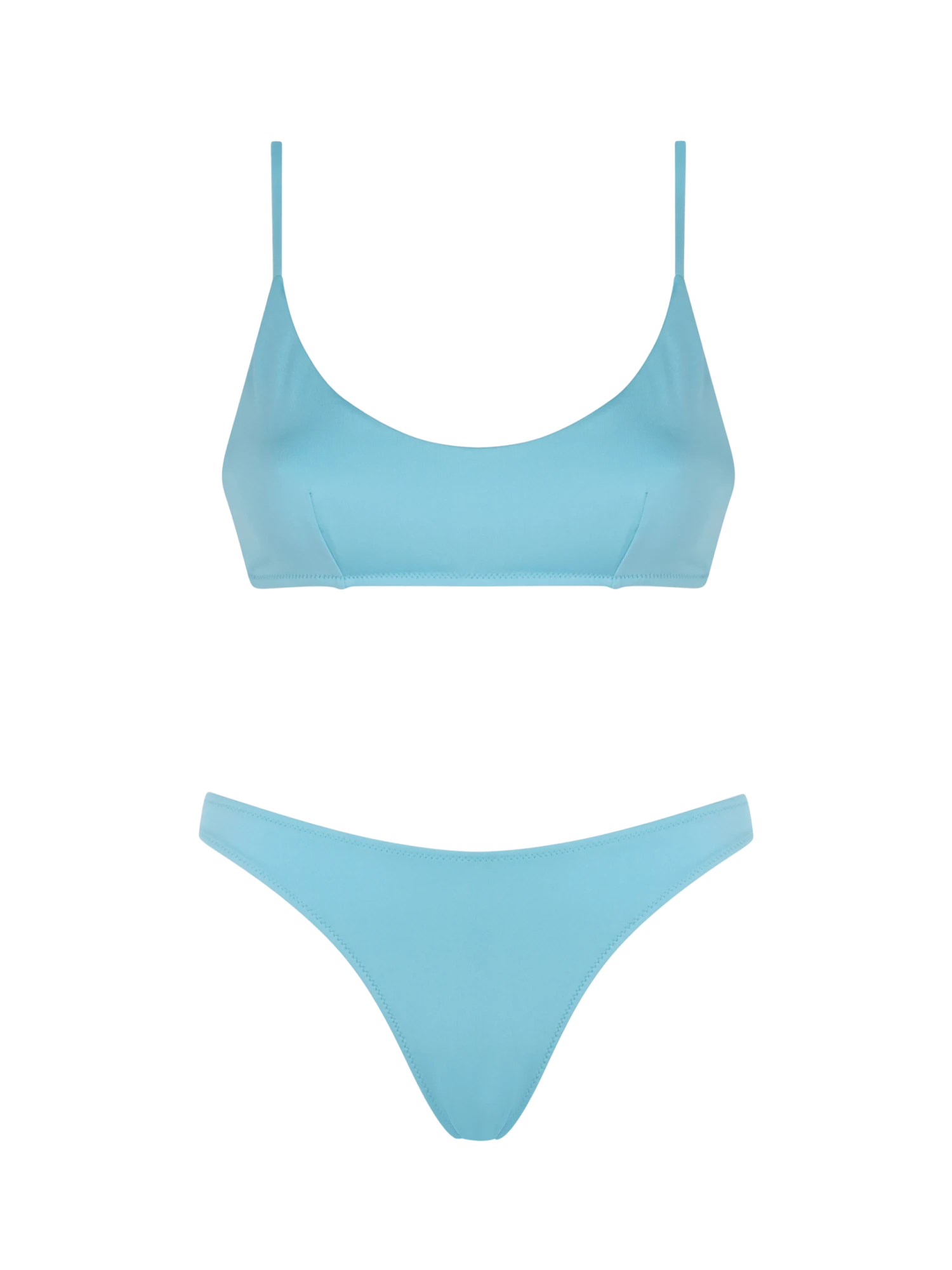 MC2 Saint Barth Woman Light Blue Bralette Bikini 3 MC2 Saint Barth Woman Light Blue Bralette Bikini