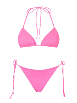 MC2 Saint Barth Woman Fluo Pink Triangle Bikini