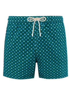 MC2 Saint Barth Man Lightweight Fabric Swim-shorts Lighting Micro Fantasy With Tie Print