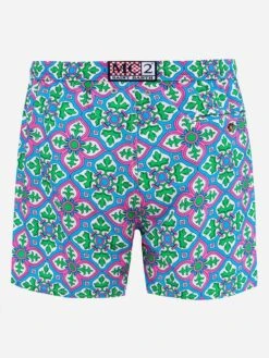 Alternative view of MC2 Saint Barth Man Lightweight Fabric Swim-shorts Lighting 70 With Majolica Print