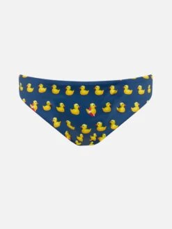 Alternative view of MC2 Saint Barth Girl Swim Briefs Madame With Bow And Ducky Print