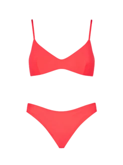 MC2 Saint Barth Woman Fluo Red Bralette Bikini