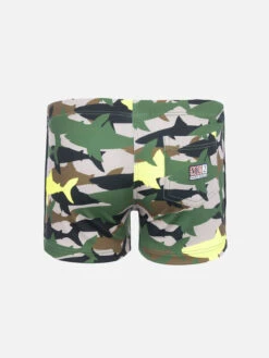 Alternative view of MC2 Saint Barth Boy Lycra Swim Briefs With Camo Shark Print