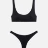 MC2 Saint Barth Afrodite Heatsealed Black Cheeky Swim Briefs - Minerva Black Heatsealed Classic Bralette 1 MC2 Saint Barth Afrodite Heatsealed Black Cheeky Swim Briefs - Minerva Black Heatsealed Classic Bralette -MC2 Saint Barth Store UID AFR000100058H WOMAN BOTTOMBIKINI BLACK PLAINCOLOR MC2 4