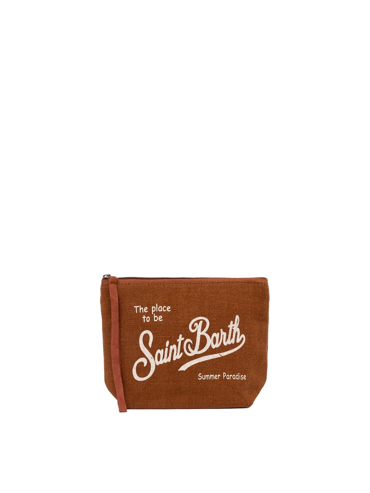 MC2 Saint Barth Aline Brown Linen Pochette 3 MC2 Saint Barth Aline Brown Linen Pochette