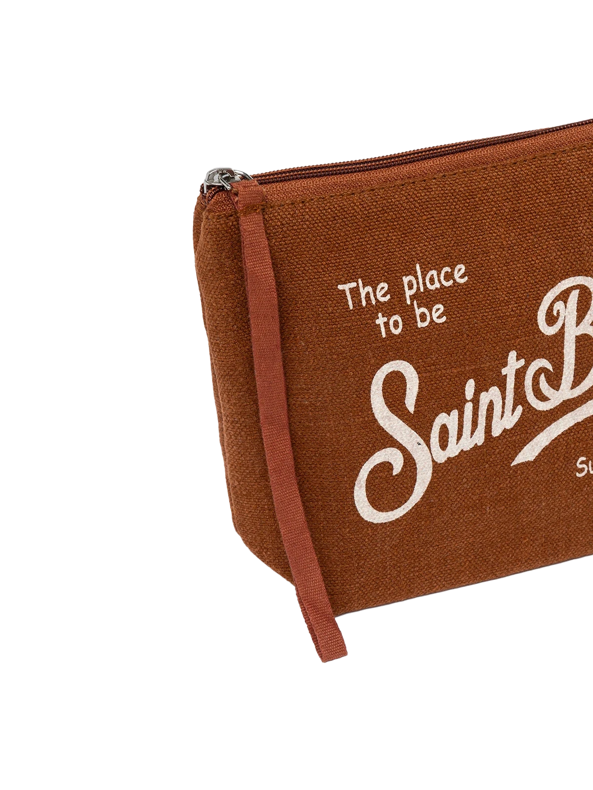 MC2 Saint Barth Aline Brown Linen Pochette 4 MC2 Saint Barth Aline Brown Linen Pochette - Image 2