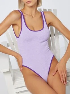 MC2 Saint Barth Woman Lilac Crinkle One Piece Swimsuit | MELISSA SATTA SPECIAL EDITION 12 MC2 Saint Barth Woman Lilac Crinkle One Piece Swimsuit | MELISSA SATTA SPECIAL EDITION -MC2 Saint Barth Store UID ALT000109720D WOMAN ONEPIECE CRINKLE2426MS 3