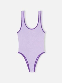 MC2 Saint Barth Woman Lilac Crinkle One Piece Swimsuit | MELISSA SATTA SPECIAL EDITION 18 MC2 Saint Barth Woman Lilac Crinkle One Piece Swimsuit | MELISSA SATTA SPECIAL EDITION -MC2 Saint Barth Store UID ALT000109720D WOMAN ONEPIECE CRINKLE2426MS 4