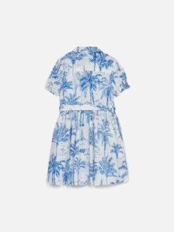 Alternative view of MC2 Saint Barth Girl Cotton Dress Anastasie Jr With Toile De Jouy Print