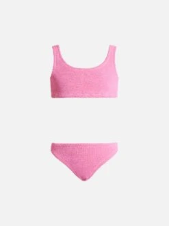 MC2 Saint Barth Pink Crinkle Classic Bralette Bikini Baker