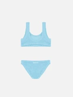 Alternative view of MC2 Saint Barth Light Blue Crinkle Classic Bralette Bikini Baker