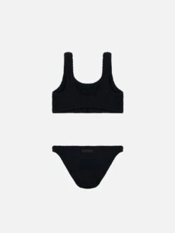 Alternative view of MC2 Saint Barth Black Crinkle Classic Bralette Bikini Baker