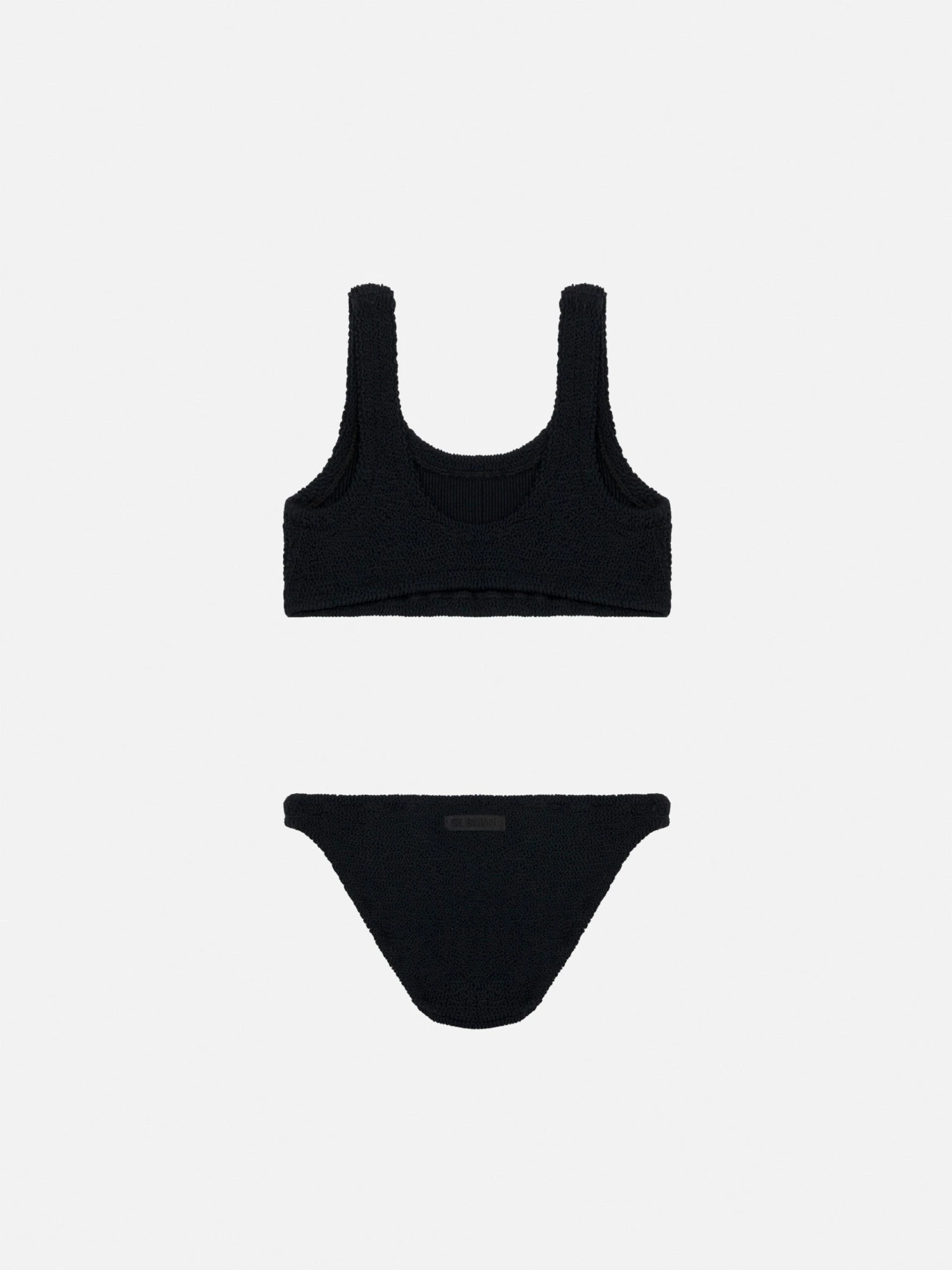 MC2 Saint Barth Black Crinkle Classic Bralette Bikini Baker 4 MC2 Saint Barth Black Crinkle Classic Bralette Bikini Baker - Image 2