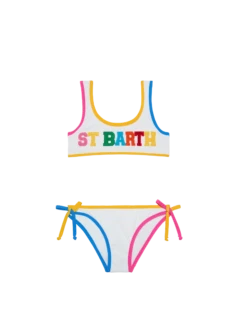 MC2 Saint Barth Girl Bralette Bikini With St Barth Patches
