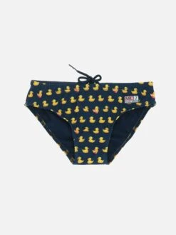 MC2 Saint Barth Boy Swim Briefs Billy With Ducky Print