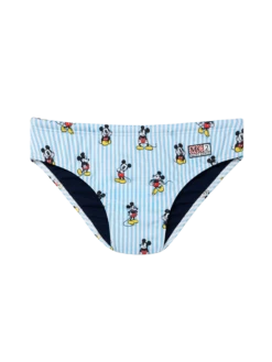 MC2 Saint Barth Boy Swim Briefs Billy With Mickey Mouse Print | DISNEY® SPECIAL EDITION