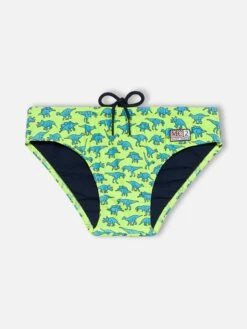 MC2 Saint Barth Boy Swim Briefs Billy With Dinosaur Print
