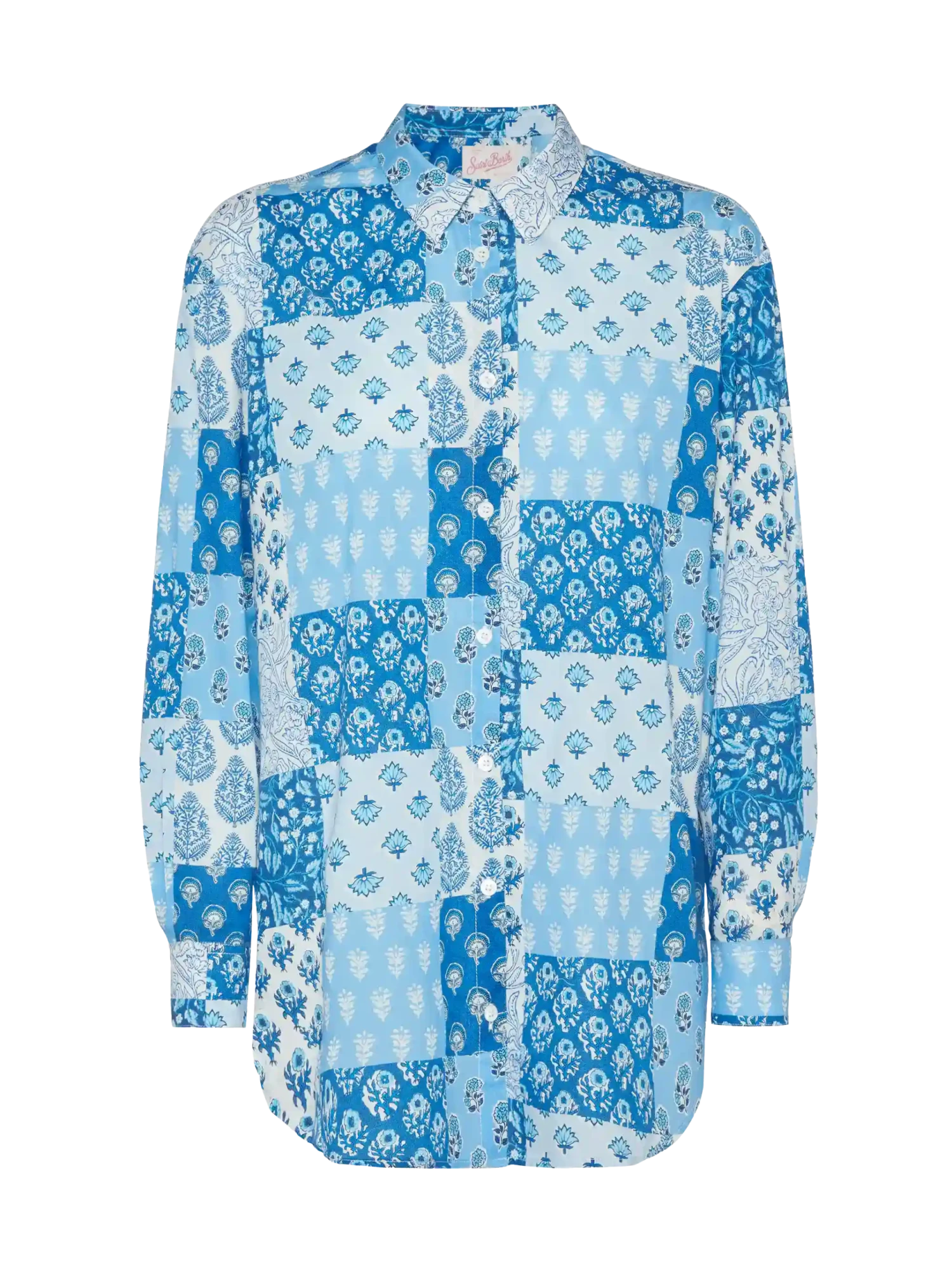 MC2 Saint Barth Brigitte Flower-print Cotton Shirt 6 MC2 Saint Barth Brigitte Flower-print Cotton Shirt - Image 4