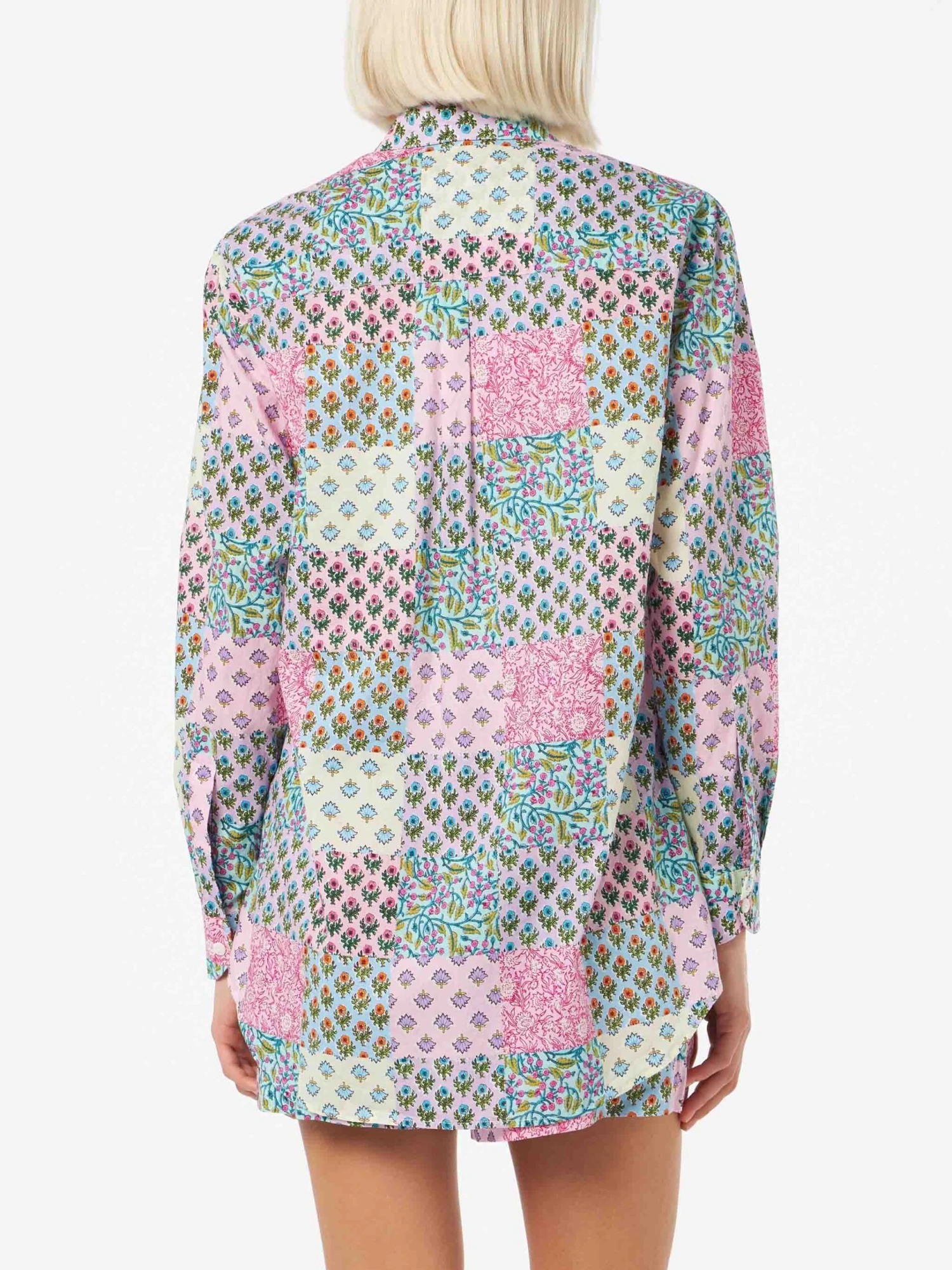 MC2 Saint Barth Woman Cotton Shirt Brigitte With Flower Print 4 MC2 Saint Barth Woman Cotton Shirt Brigitte With Flower Print - Image 2