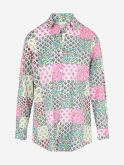 MC2 Saint Barth Woman Cotton Shirt Brigitte With Flower Print 9 MC2 Saint Barth Woman Cotton Shirt Brigitte With Flower Print -MC2 Saint Barth Store UID BRIG00100772F WOMAN SHIRT MULTICOLOR 5