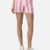 MC2 Saint Barth Woman Pink Striped Print Denim Bermuda Cancun 1 MC2 Saint Barth Woman Pink Striped Print Denim Bermuda Cancun -MC2 Saint Barth Store UID CAC00201620F WOMAN SHORTPANT PINK 01
