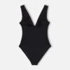 MC2 Saint Barth Calliope Black Heat-sealed One-piece Swimsuit 1 MC2 Saint Barth Calliope Black Heat-sealed One-piece Swimsuit -MC2 Saint Barth Store UID CAI00100058H WOMAN ONEPIECE BLACK 1