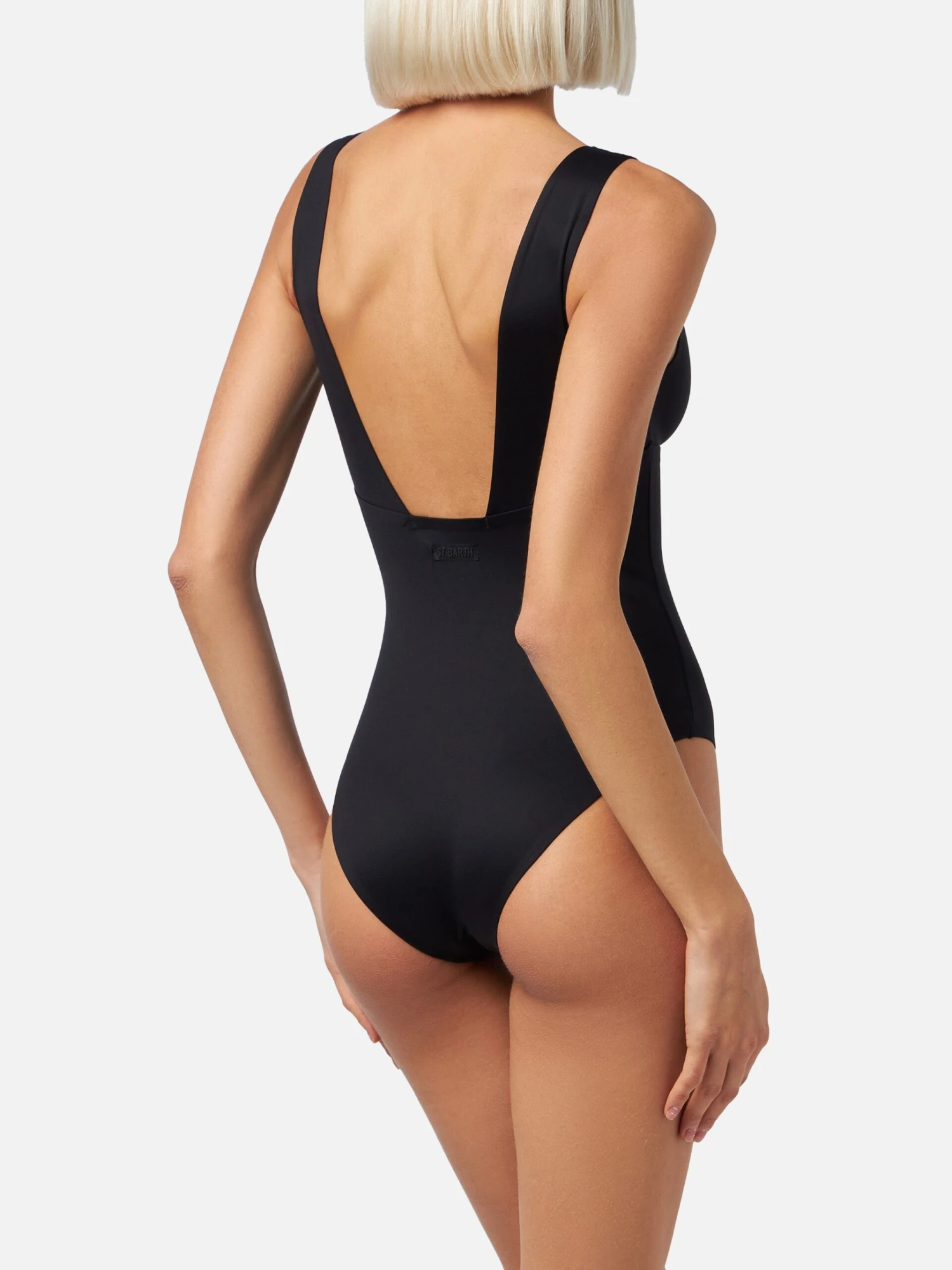 MC2 Saint Barth Calliope Black Heat-sealed One-piece Swimsuit 6 MC2 Saint Barth Calliope Black Heat-sealed One-piece Swimsuit - Image 4