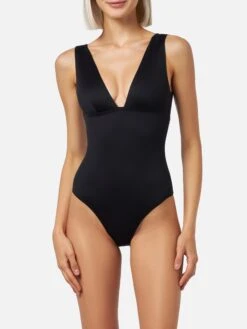 MC2 Saint Barth Calliope Black Heat-sealed One-piece Swimsuit 11 MC2 Saint Barth Calliope Black Heat-sealed One-piece Swimsuit -MC2 Saint Barth Store UID CAI00100058H WOMAN ONEPIECE BLACK 5