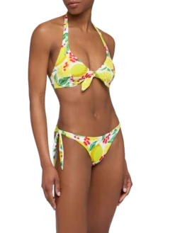 Alternative view of MC2 Saint Barth Bralette Bikini Camille Yali With Lemon Print