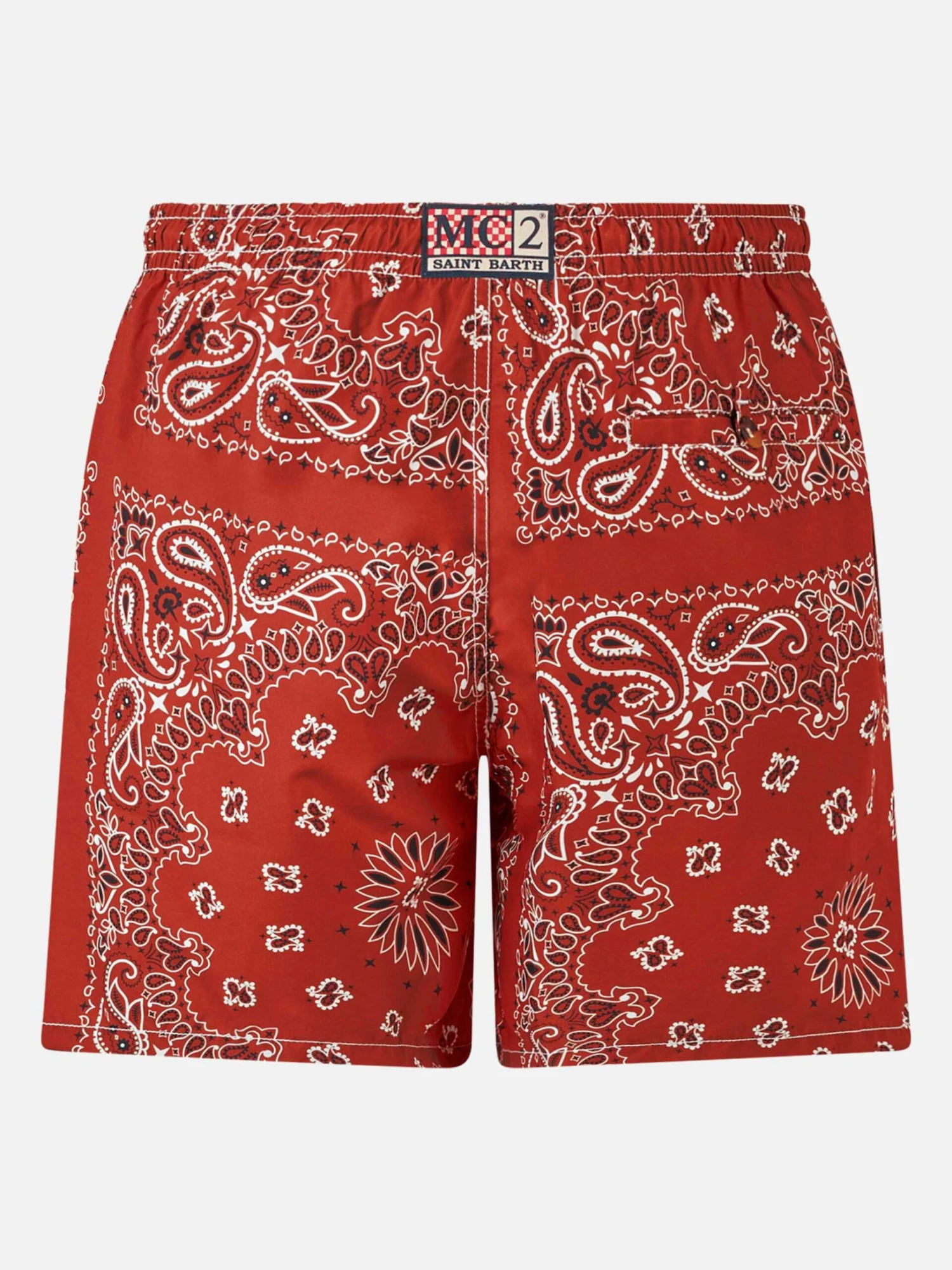 MC2 Saint Barth Man Swim Shorts With Bandanna Print 4 MC2 Saint Barth Man Swim Shorts With Bandanna Print - Image 2