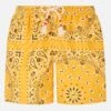 MC2 Saint Barth Man Swim Shorts With Ochre Bandanna Print 1 MC2 Saint Barth Man Swim Shorts With Ochre Bandanna Print -MC2 Saint Barth Store UID CAP000102610B MAN SWIMSHORT BANDANA 1