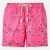 MC2 Saint Barth Man Swim Shorts With Pink Bandanna Print -MC2 Saint Barth Store UID CAP000103830B MAN SWIMSHORT BANDANA 1